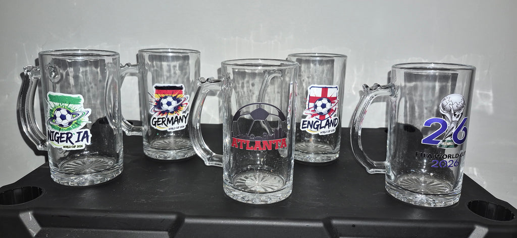 Customized Glass Beer Mugs